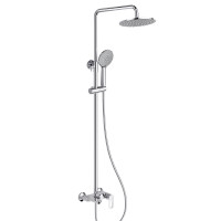 Душова система універсальна Lidz Latwa 1030 на три споживача (з виливом) (k35) LDLAT1030CRM45417 Chrome, фото