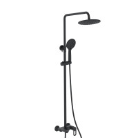 Душова система універсальна Lidz Latwa 1030 на три споживача (з виливом) (k35) LDLAT1030BLA45422 Black, фото