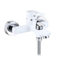 Змішувач для ванни Lidz Latwa 006 (з душовим гарнітуром) (k35) LDLAT006WHI45424 White, фото