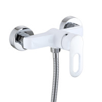 Змішувач для душу Lidz Latwa 010 (з душовим гарнітуром) (k40) LDLAT010WHI45426 White, фото