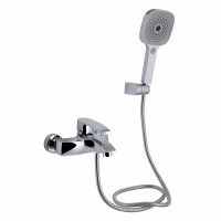 Змішувач для ванни Qtap Swan Eco (з душовим гарнітуром) QTSWA259CRM45534 Chrome, фото