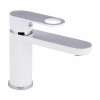 Змішувач для раковини Qtap Jay QTJAY270CRW45551 Chrome/White, фото