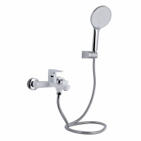 Змішувач для ванни Qtap Jay (з душовим гарнітуром) QTJAY259CRW45553 Chrome/White, фото