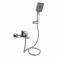 Змішувач для ванни Qtap Aries (з душовим гарнітуром) QTARI259CRM45559 Chrome, фото