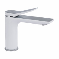 Змішувач для раковини Qtap Presto QTPRE270CRW45576 Chrome/White, фото
