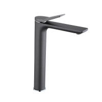 Змішувач для раковини Qtap Presto високий QTPRE269GRP45582 Graphite, фото