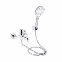 Змішувач для ванни Qtap Cardinal (з душовим гарнітуром) QTCAR259CRM45656 Chrome, фото