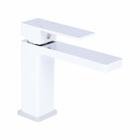 Змішувач для раковини Qtap Gemini QTGEM270CRW45675 Chrome/White, фото
