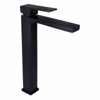 Змішувач для раковини Qtap Gemini високий QTGEM269BLM45678 Black Matt, фото