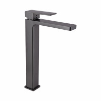 Змішувач для раковини Qtap Gemini високий QTGEM269GMB45680 Gunmetal Black PVD, фото
