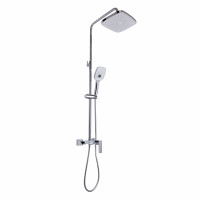 Душова система універсальна Qtap Gemini на три споживача (з виливом) QTGEM111CRM45685 Chrome, фото