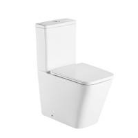Унітаз підлоговий Qtap Tern Ultra Quiet безобідковий з сидінням Soft-Close QT17222175AUQ1W White, фото