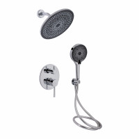 Душова система універсальна Qtap Scorpio прихованого монтажу на два споживача QTSCO113CRM45896 Chrome, фото