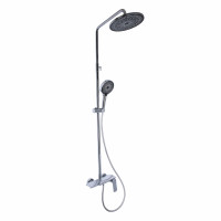 Душова система універсальна Qtap Slavonice на три споживача (з виливом) QTSLA111CRM45904 Chrome, фото