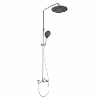 Душова система для душу Qtap Slavonice на два споживача QTSLA110CRM45912 Chrome, фото