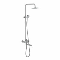 Душова система універсальна Lidz Aria 1033 на три споживача (з виливом) (k35) LDARI1033NKS46109 Nickel, фото