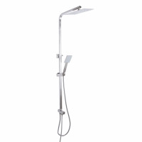 Душова стійка універсальна Lidz Kubis 1120 на два споживача LDKUB1120NKS46111 Nickel, фото