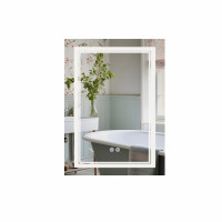 Дзеркало Qtap Cardinal 600х800 з LED-підсвічуванням Touch, з антизапотіванням, з димером, рег. темп. кольору (3000-6500K) Reverse QT0478C6080, фото