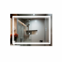 Дзеркало Qtap Cardinal 1200х800 з LED-підсвічуванням Touch, з антизапотіванням, з димером, рег. темп. кольору (3000-6500K) QT0478C12080, фото