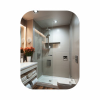 Дзеркало Lidz Nicole 600х850 настінне прямокутне зі завкругленими кутами LD78NI6085, фото