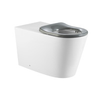 Унітаз підлоговий Qtap Freedom інклюзивний безбачковий Rimless безобідковий з сидінням Soft-close WHITE QT22223368W, фото