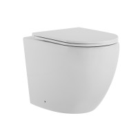 Унітаз підлоговий Qtap Robin безбачковий Ultra Quiet безобідковий безобідковий з сидінням Soft-close WHITE QT13223381AW, фото