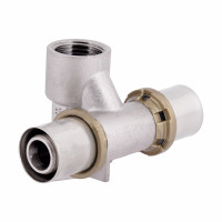 Прес-фітинг Icma трійник 1/2"вх20 настінний прохідний № 422, фото