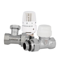 Акційний набір SD Forte (20+10): Термостатичний комплект для радіатора 1/2" прямий, фото