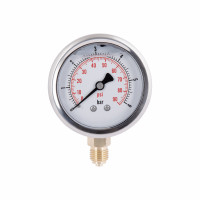 Манометр із гліцерином Thermo Alliancе Forte 6 бар, 1/4"З, нижнє підключення TAF170G6B, фото