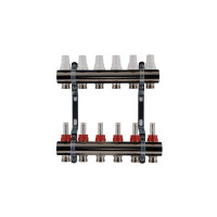 Колектор з витратомірами SD Plus 1" 6 виходів SDO235W6, фото