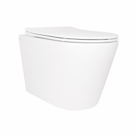 Унітаз підвісний Qtap Scorpio безободковий Ultra Quiet з сидінням Soft-close QT14332380ASW, фото