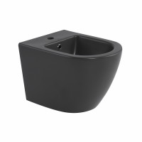 Біде підвісне Qtap Robin 515x370x350 мм, Anthracite QT13551381GAN, фото