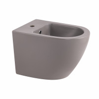 Біде підвісне Qtap Robin 515x370x350 мм, Stone grey QT13551381GSG, фото