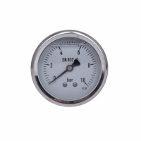 Манометр гліцериновий Forte d63 мм, 1/4"З із заднім підключенням (латун.) 0-10 бар TAF171G10B Thermo Alliancе, фото