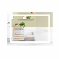 Дзеркало Lidz Kubis (KU1) 900х700 з LED-підсвічуванням Touch, з антизапотіванням, з димером, рег. яскравостіLD78LF9049070, фото