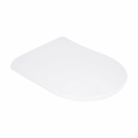 Qtap Сидіння для унітаза (Robin 490, Scorpio 490) 430x363x60 мм, White, з мікроліфтом, Slim Duroplast, MagLock QTSC179W48915, фото